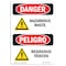 Signmission Safety Sign, OSHA Danger, 7" Height, Residuos Toxicos, Bilingual Spanish OS-DS-D-57-VS-2026 - alternate 1